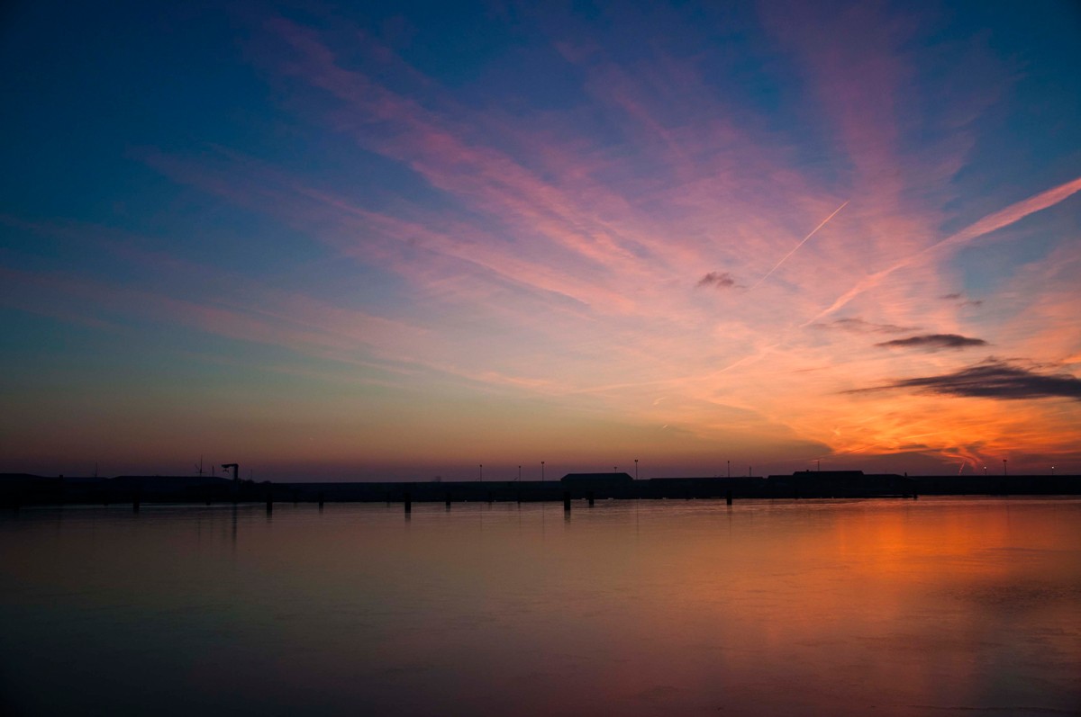 Sonnenuntergang Meldorfer Hafen