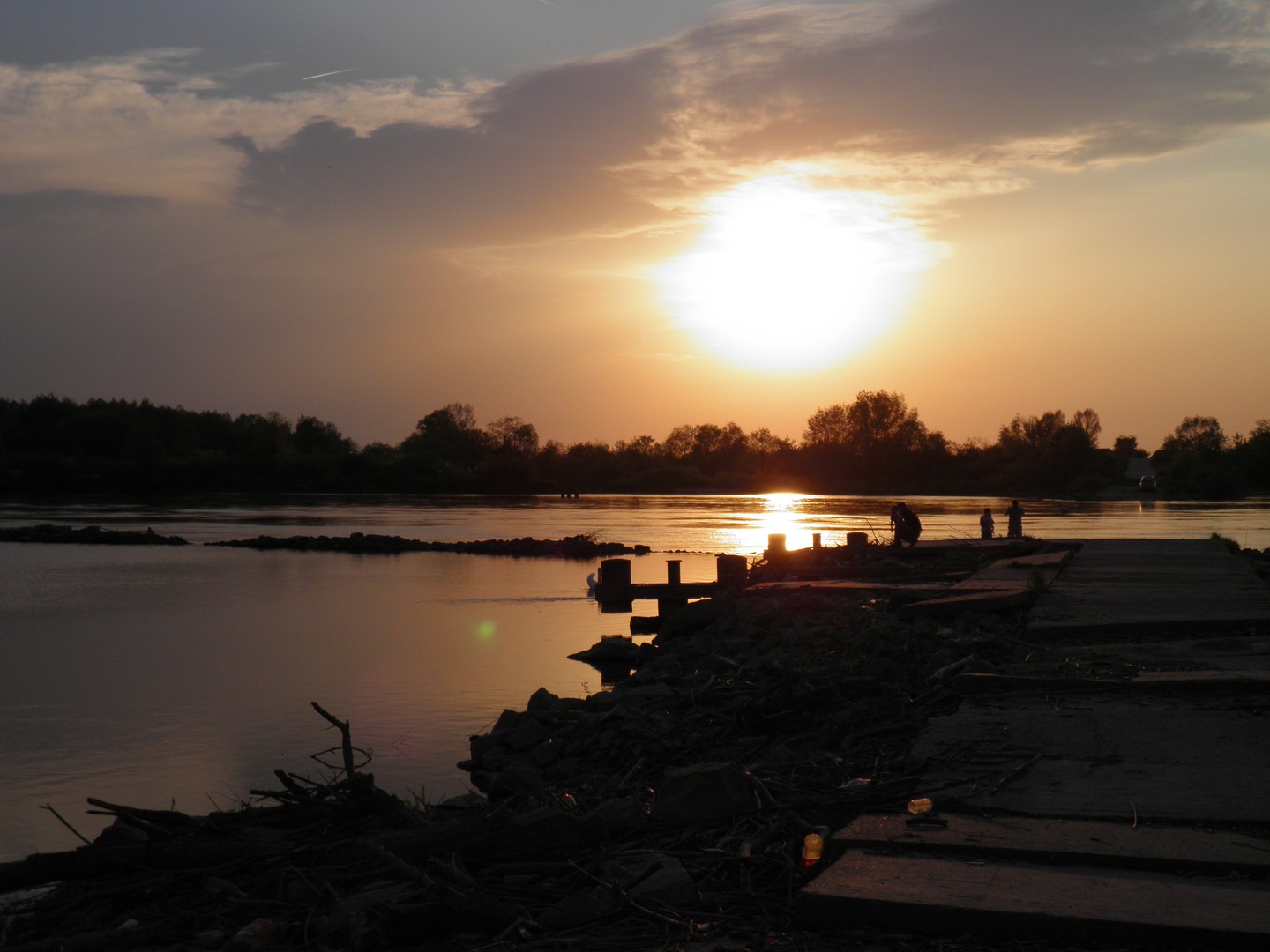 Sunset over the Wisla