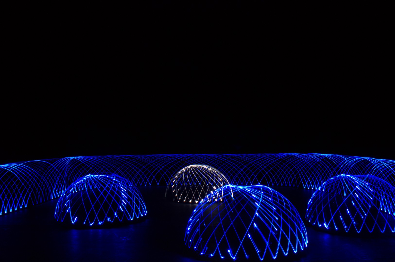 Parc d'igloos - Light Painting