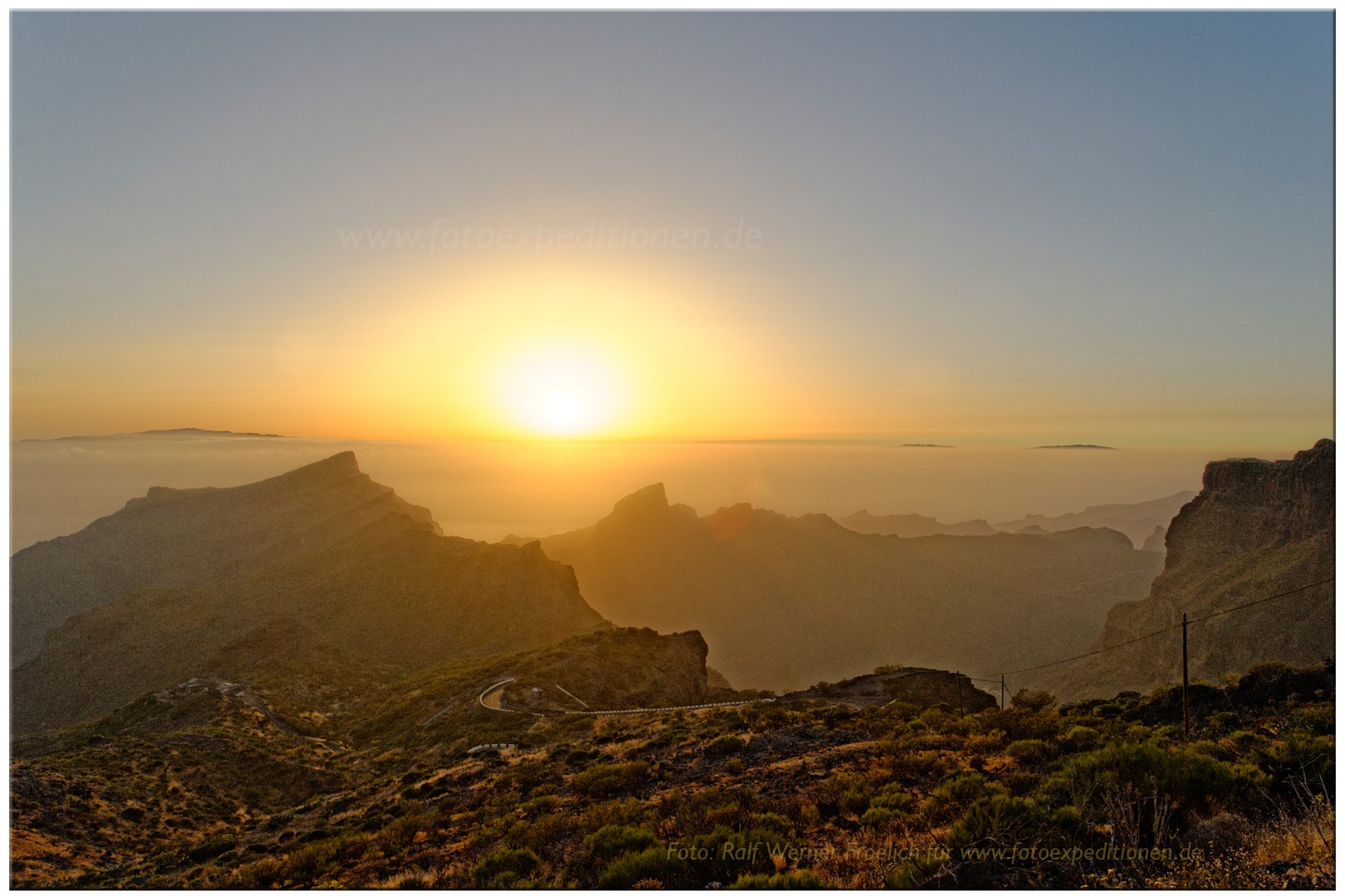 Sonnenuntergang bei Masca / Teneriffa