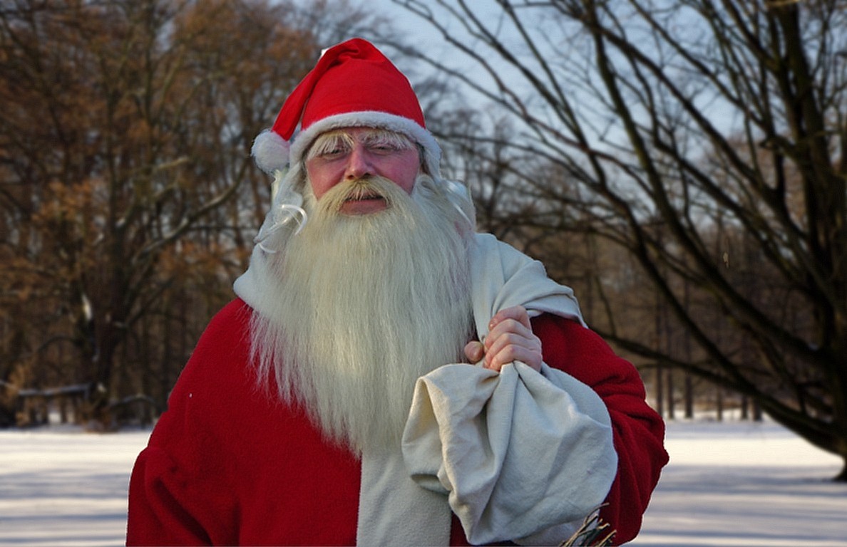 Weihnachtsmann im Stress