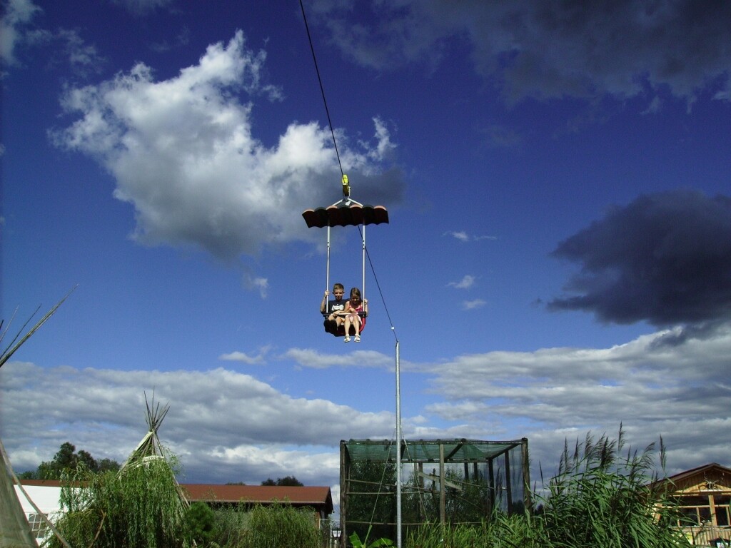 Paragleiten am Seil