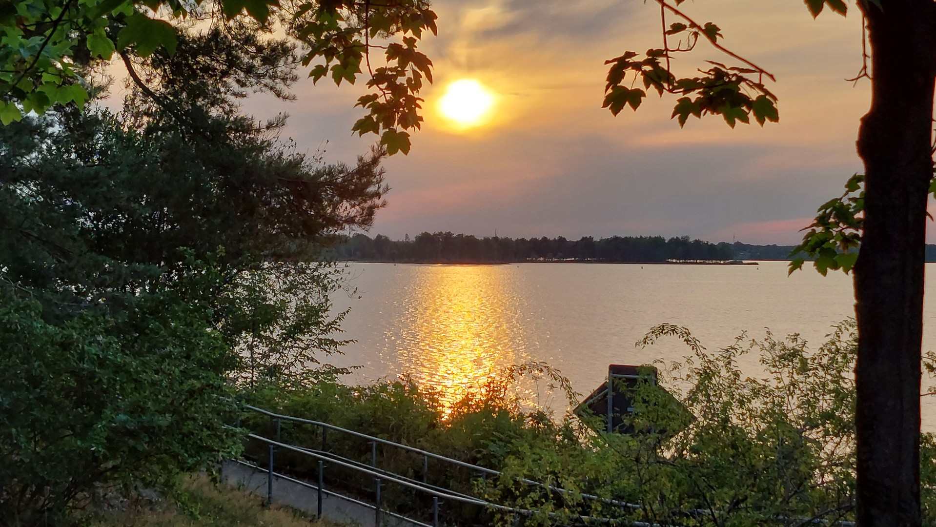 Sonnenuntergang am Senftenberger See