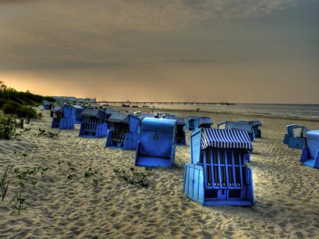 Strand bei Sonnenuntergang