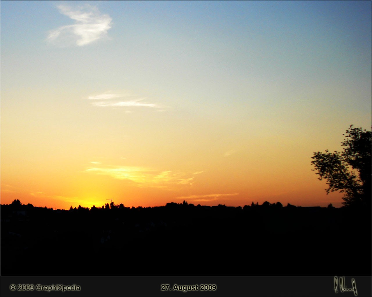 Sonnenuntergang in Bad Griesbach