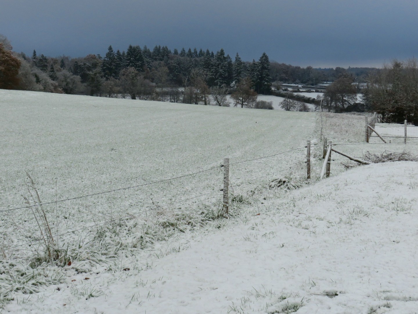 campagne enneigée