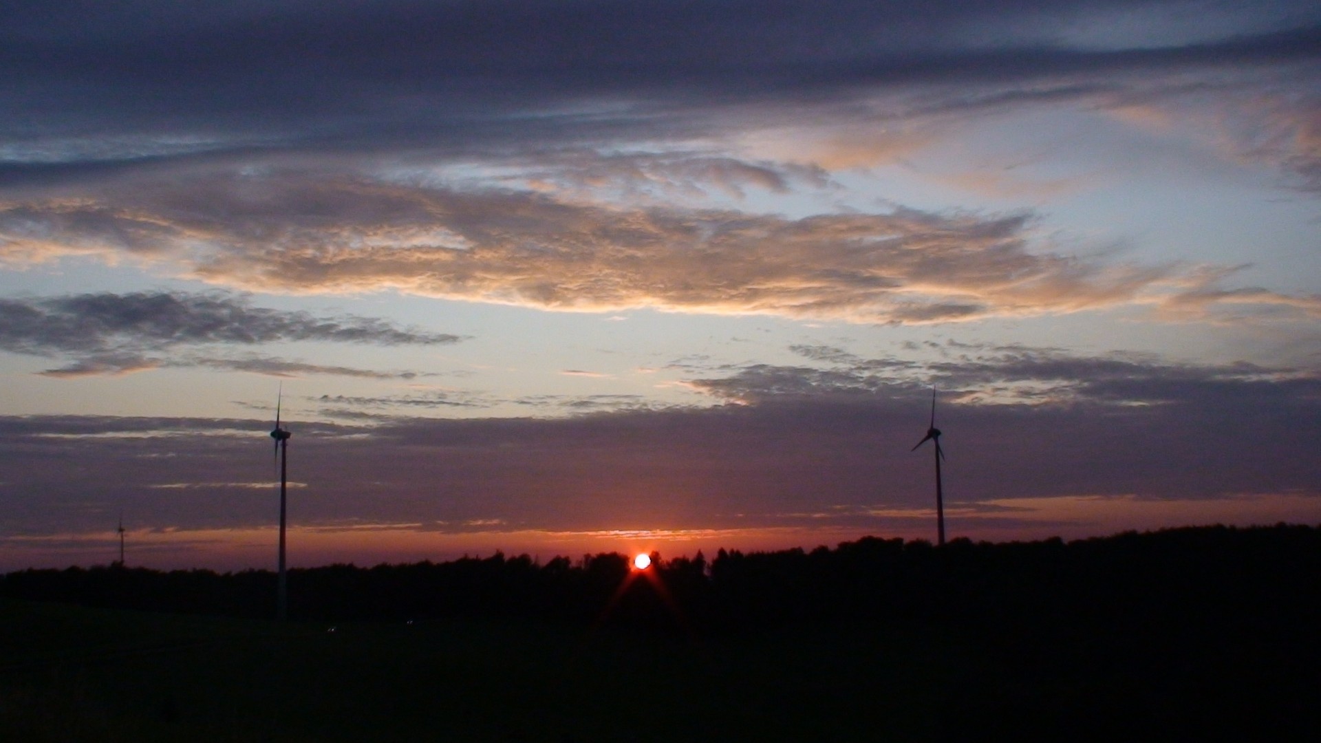 Sonnenuntergang im Sauerland