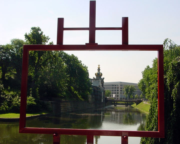 Canaletto-Blick zum Zwinger ohne Gemälde