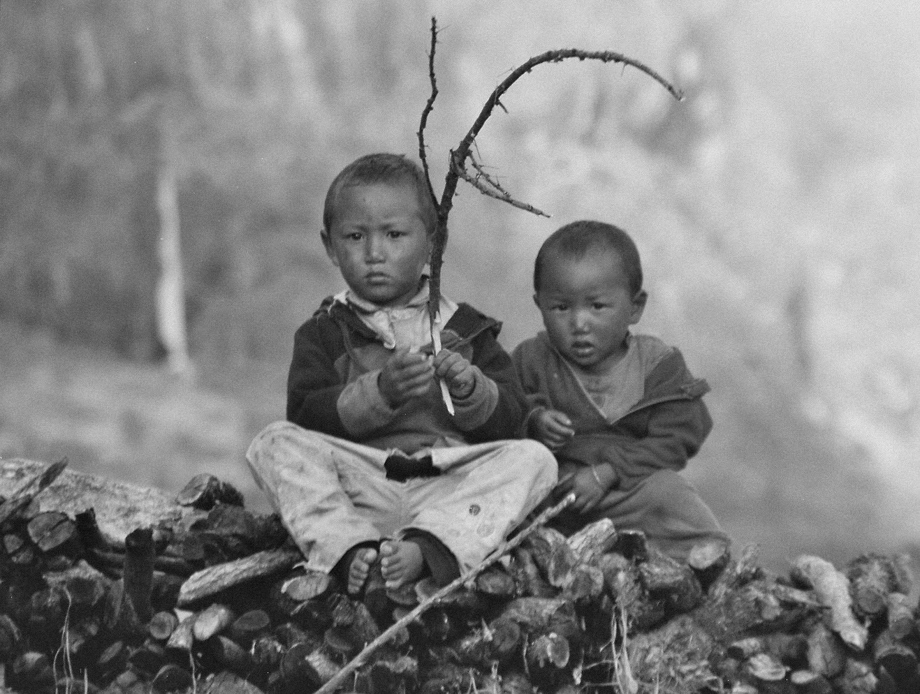 Children in LAngtang, Nepal - SW