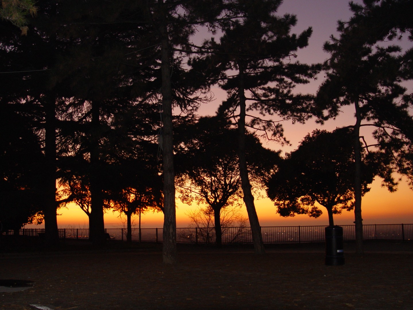 tramonto dal Castello di Brescia