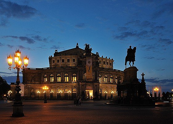 Blaue Stunde in Dresden