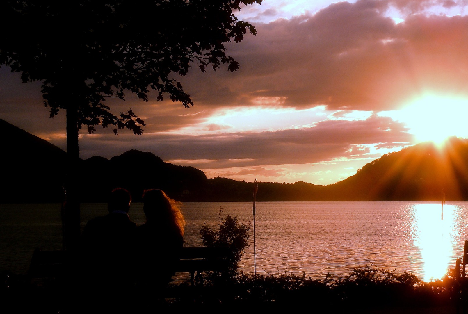 sunset am fuschelsee