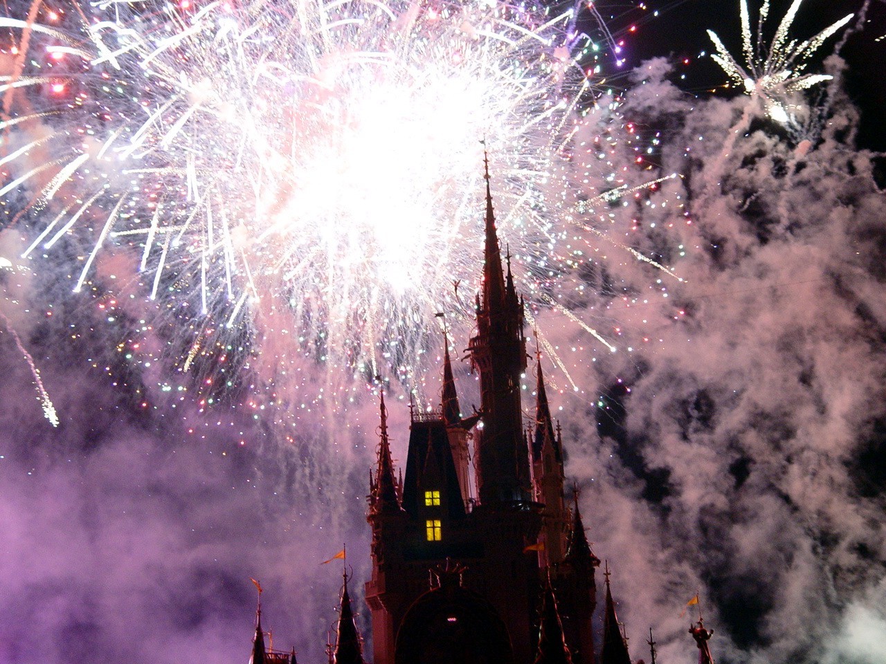 Feuerwerk beim Cinderella, Castle