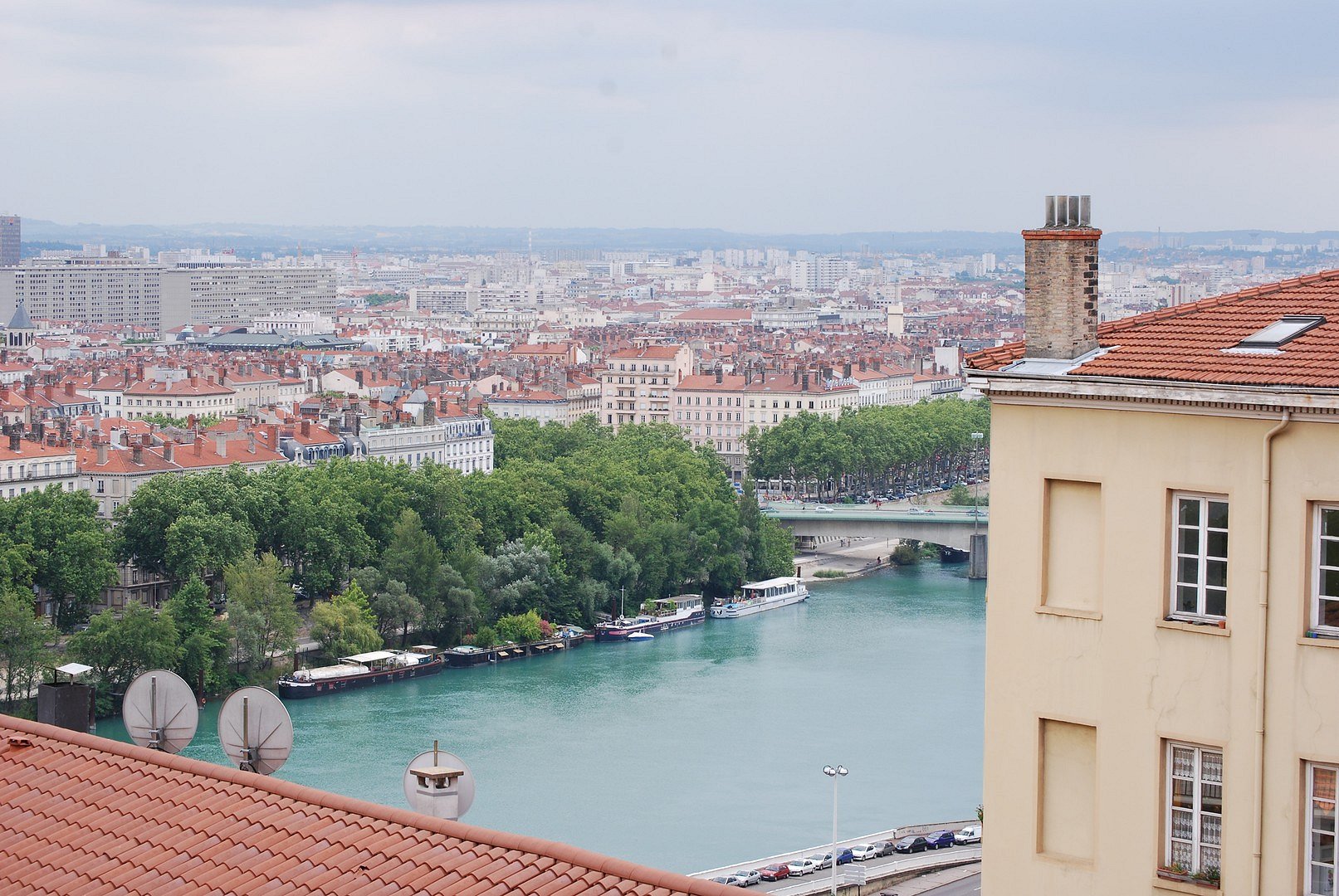 Lyon et le Rhône.