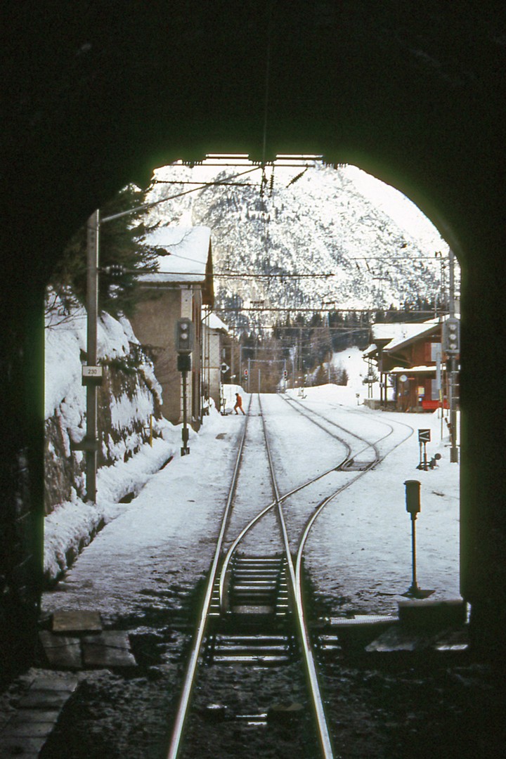 Blick aus dem Tunnel