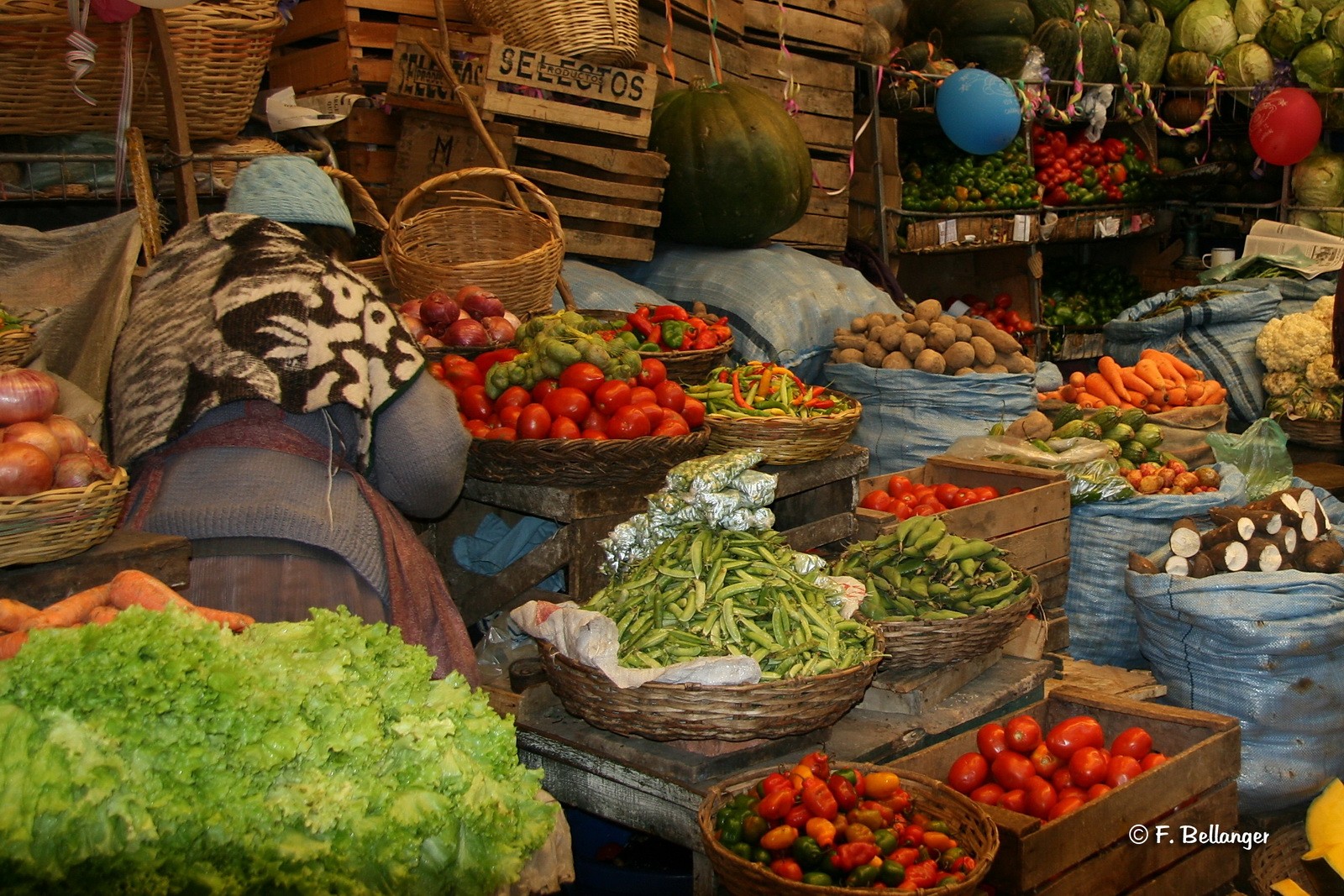 Etal de légumes