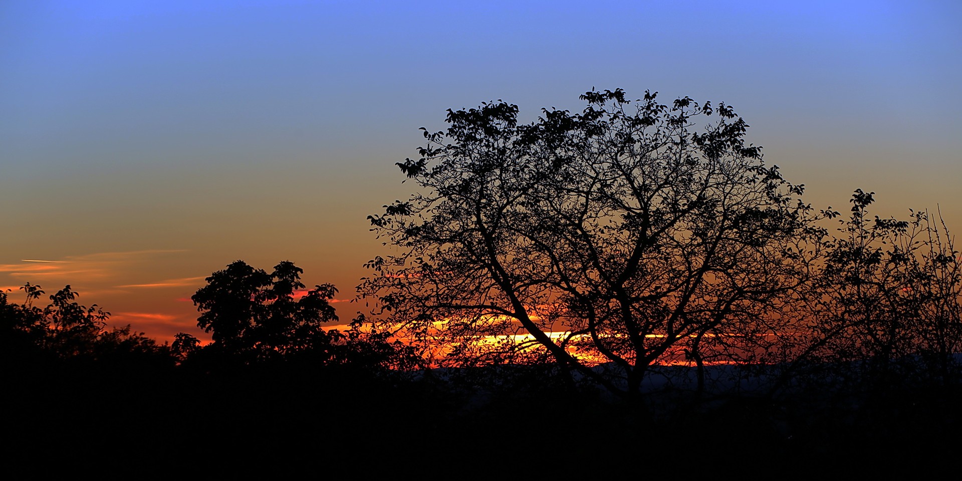 heutiger Abendhimmel