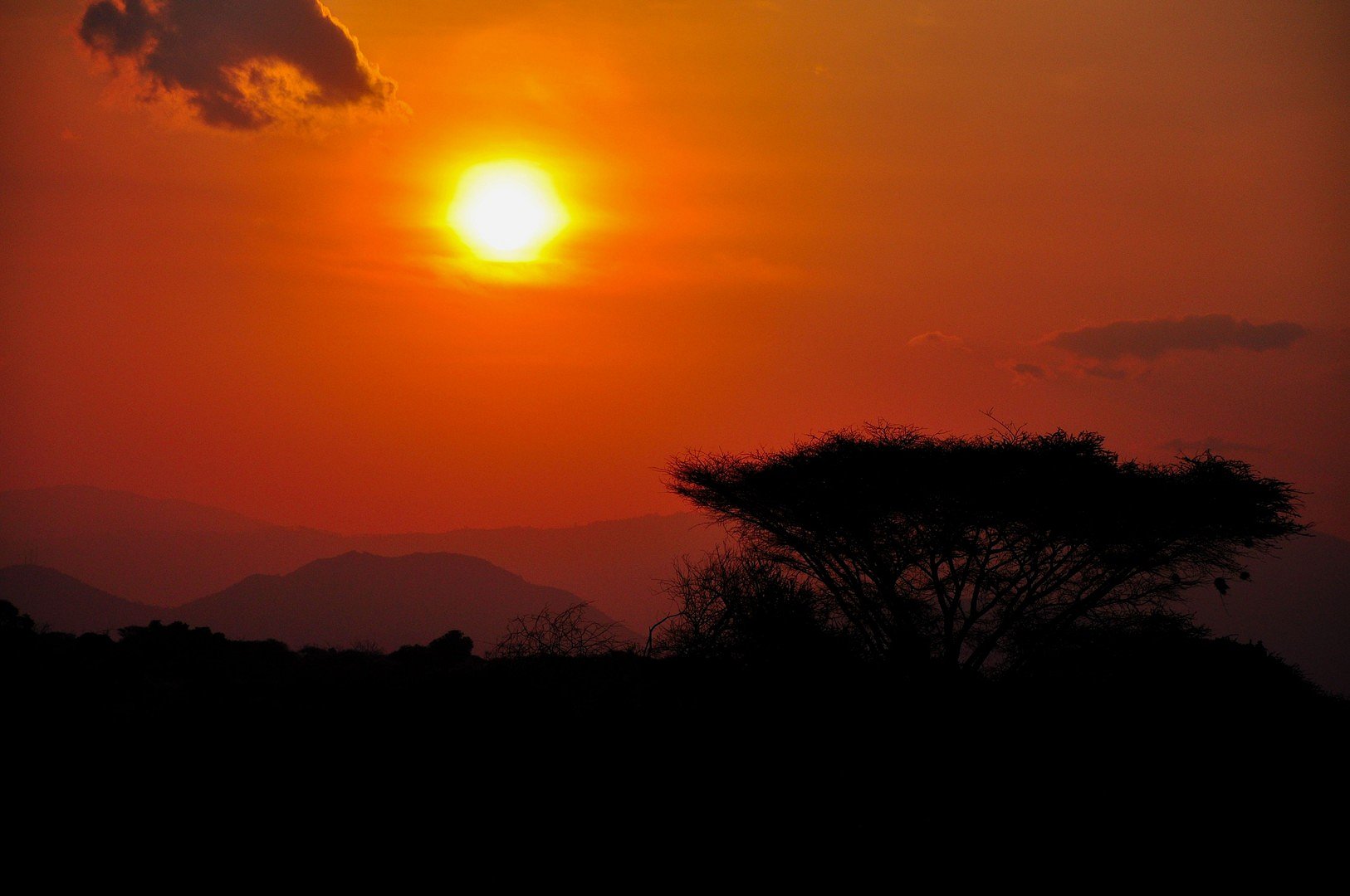 Sundowner im Tsavo Ost - Kenia