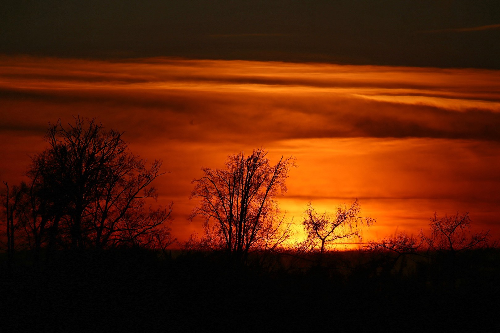 der Himmel wie Feuer