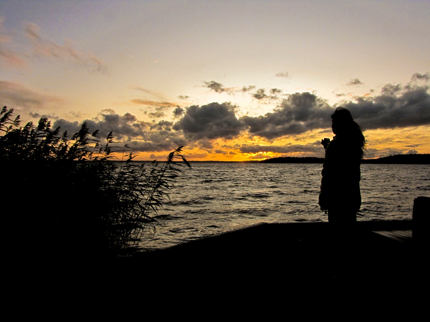 Sonnenuntergang am Undensee