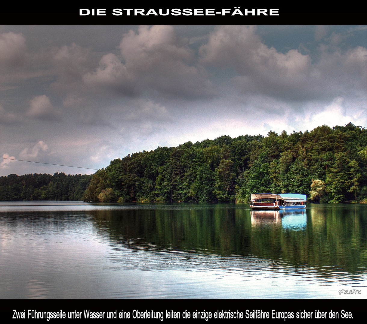 Straussee mit Fähre