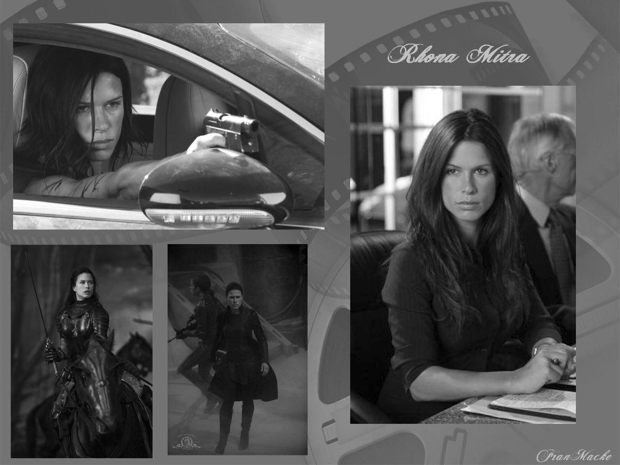 Rhona Mitra Black and White