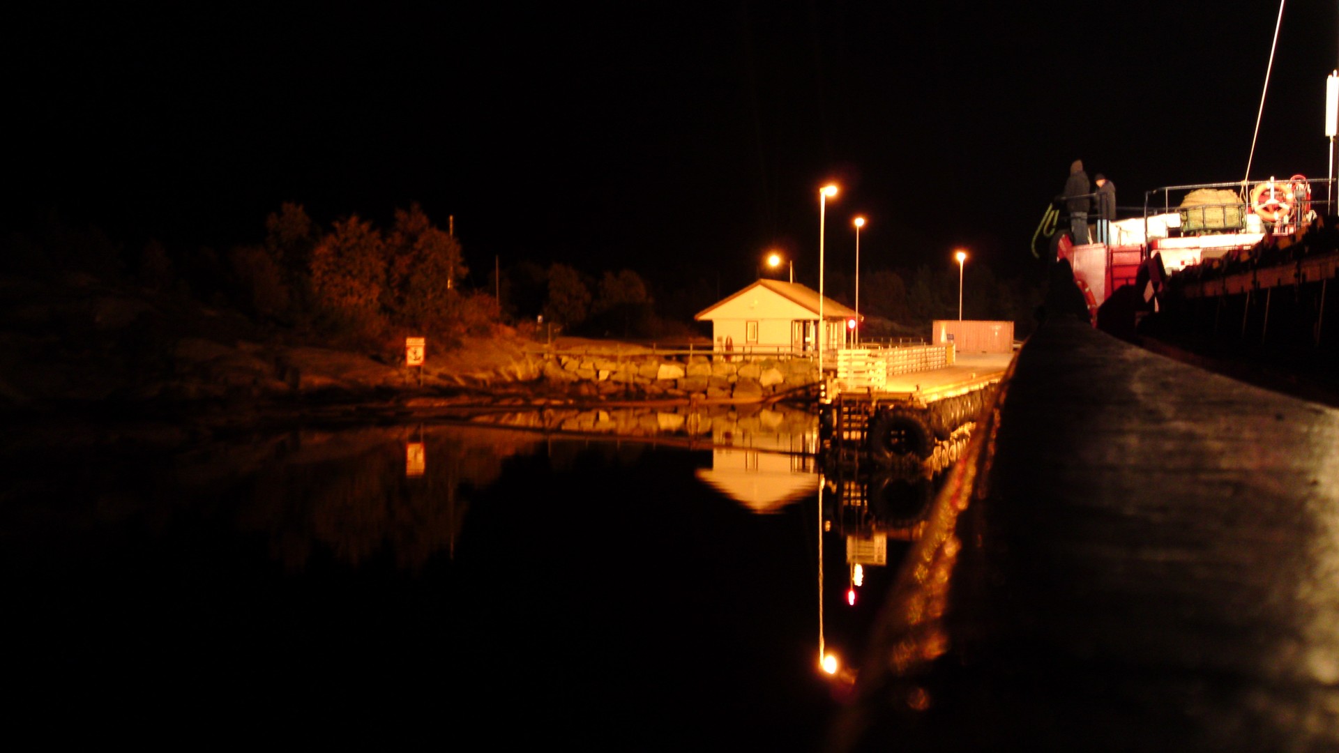 Reflection at night