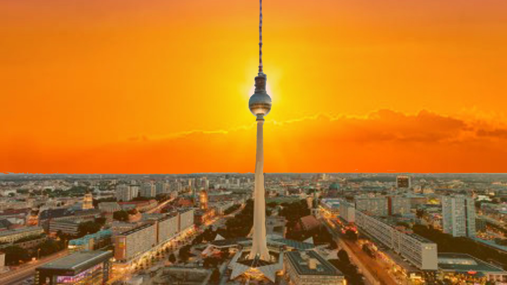 Sunset of Berlin