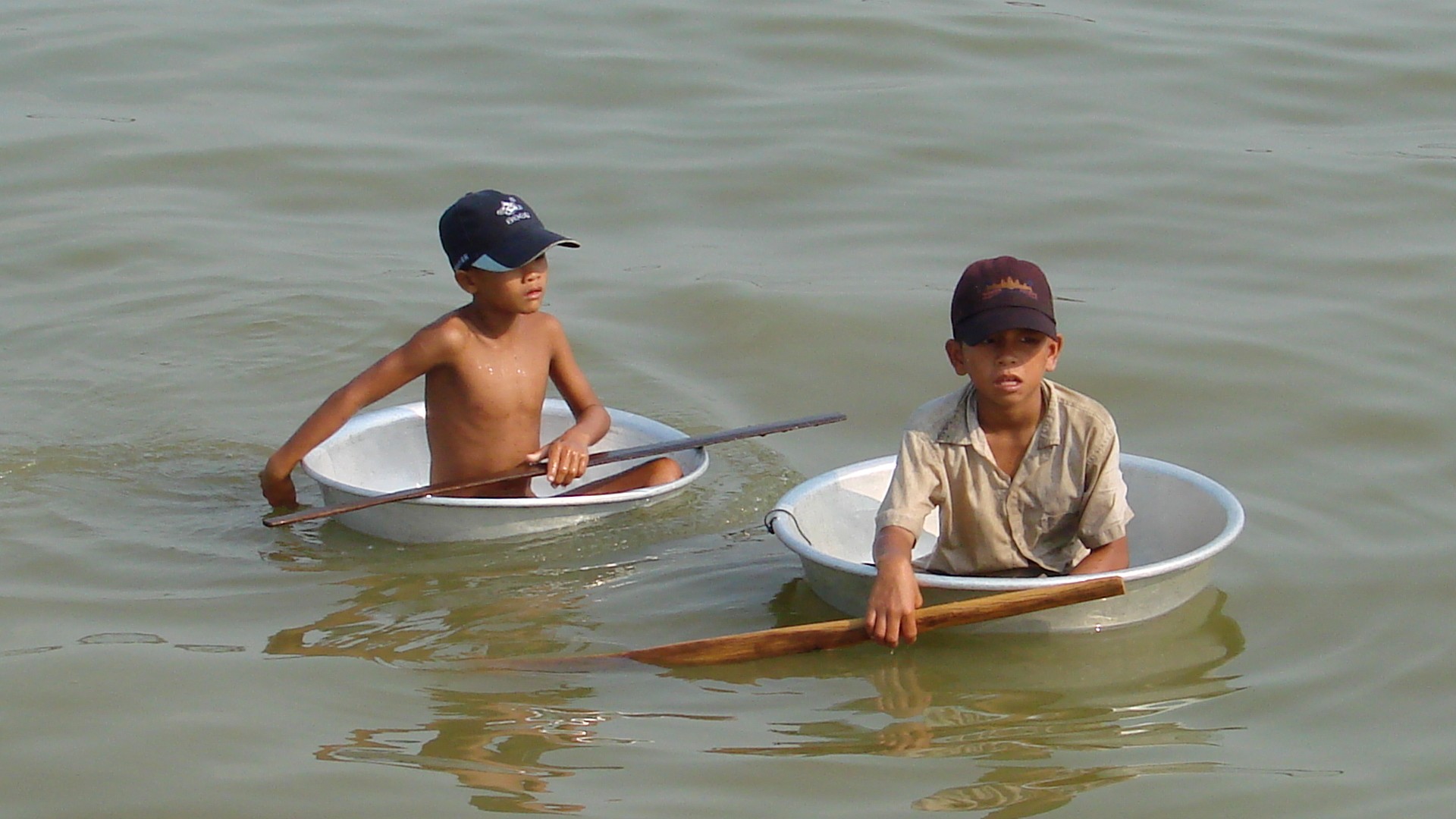 Sur le Lac de Tonlé Sap au Cambodge