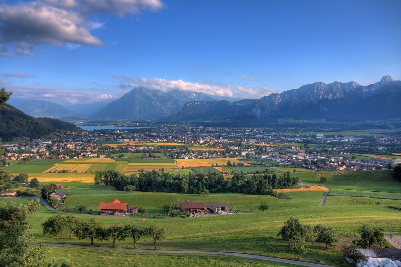 Blick auf mein schönes Thun