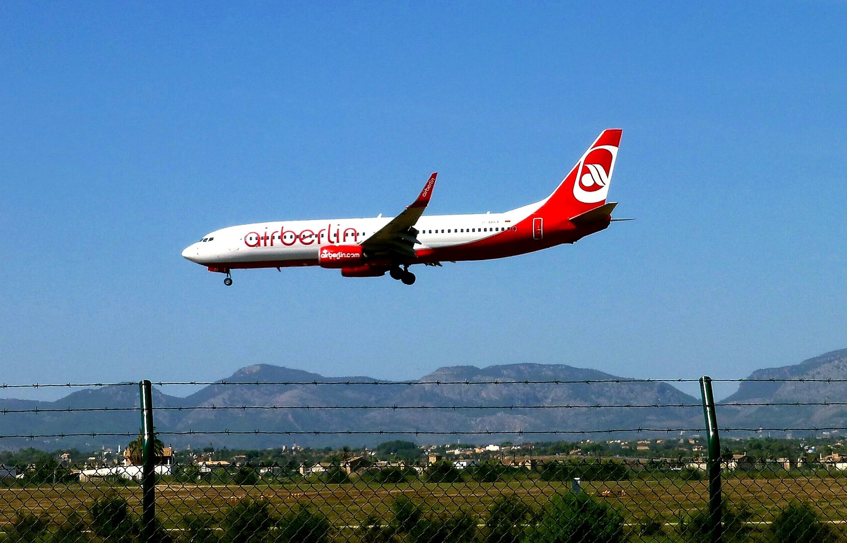 "Air Berlin" -  Anflug auf Mallorca