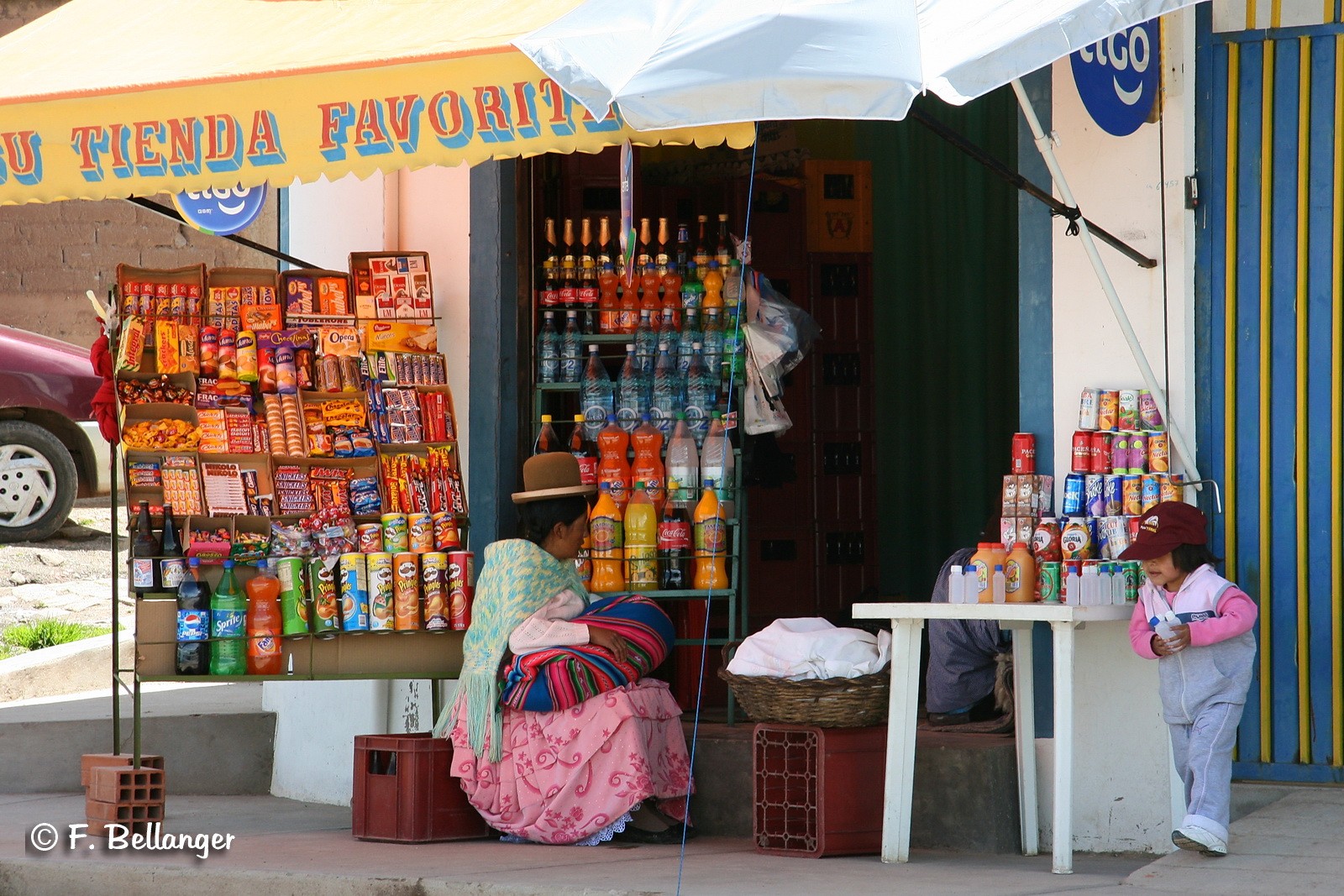 Epicerie à Copacabana en Bolivie