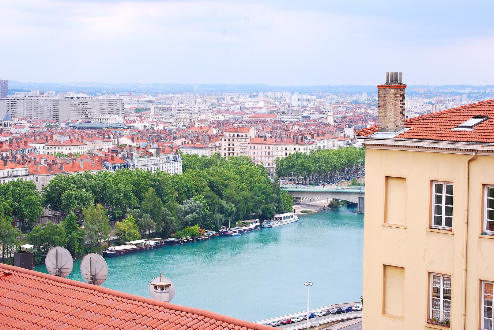 Vue de Lyon .