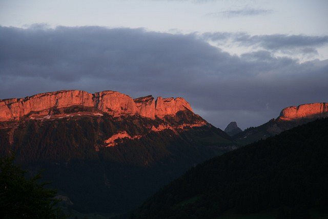 Alpstein im Abendrot