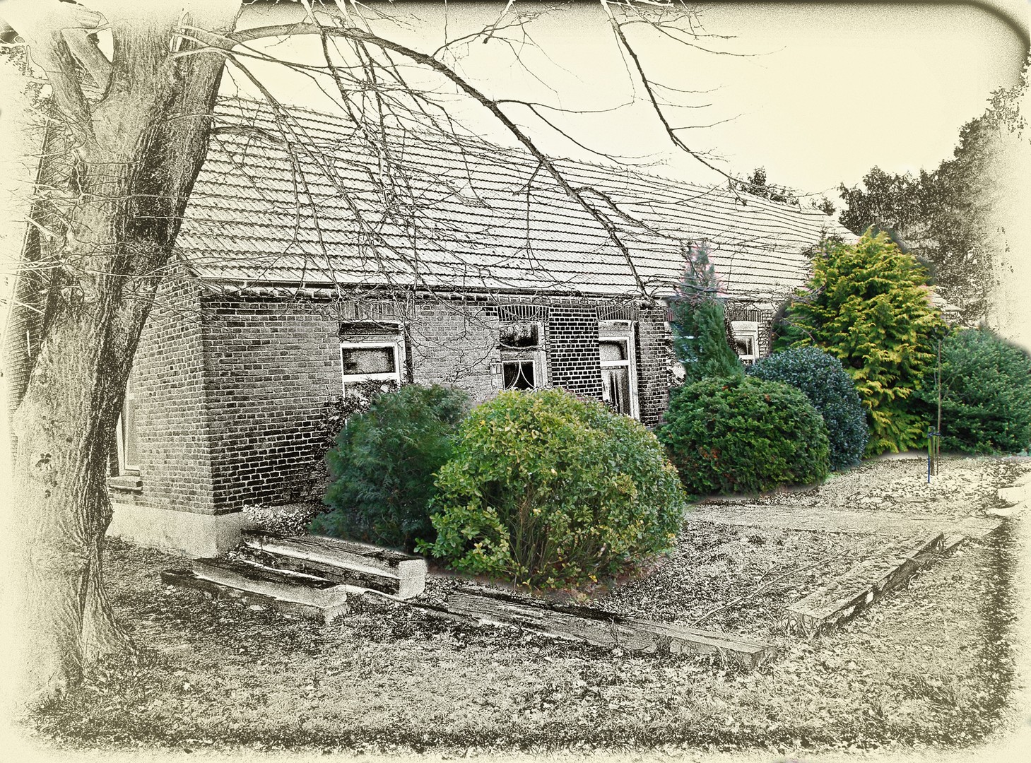 Old farmhouse in limburg