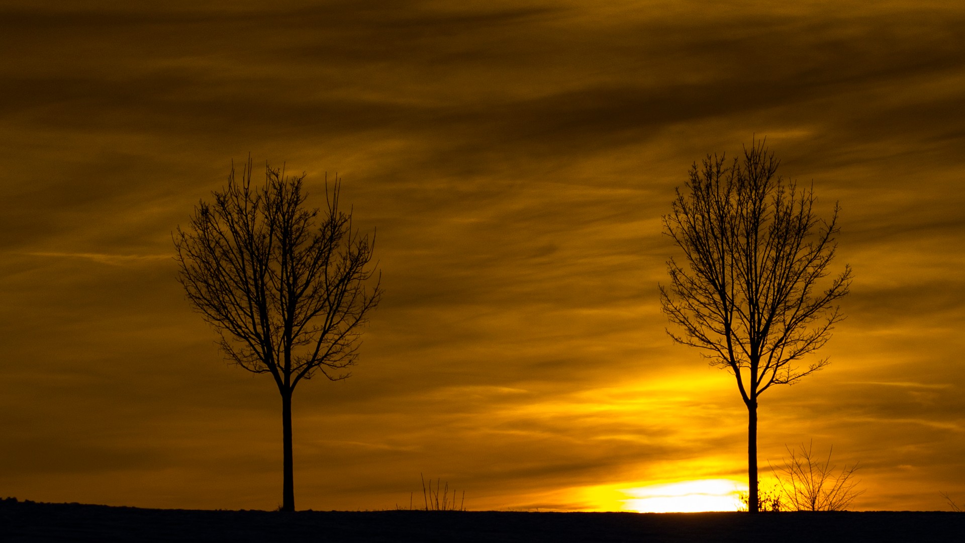 Sonnenuntergang - Zwickau Weißenborn 01/2017