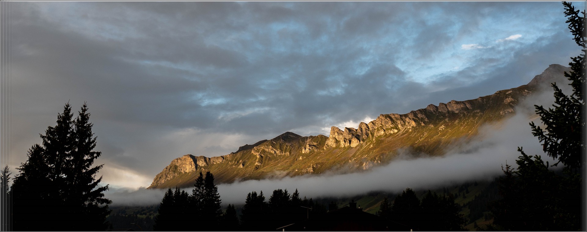 Abendstimmung in den Schweizer Alpen