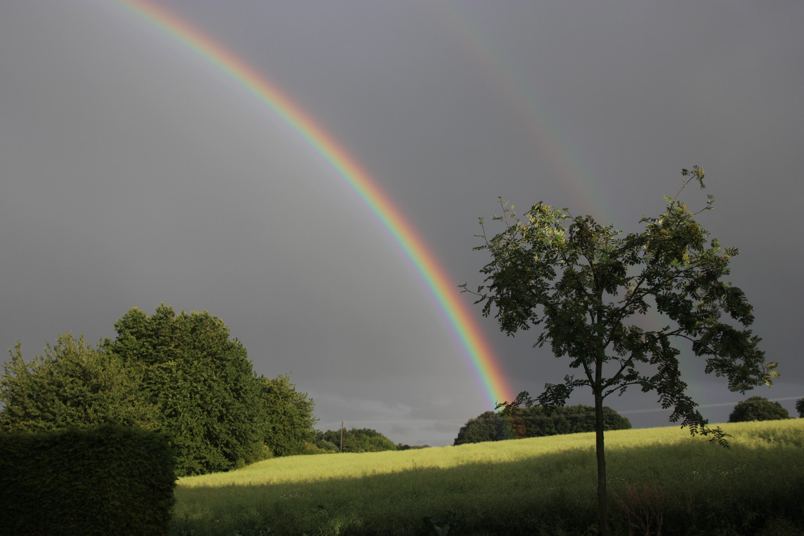 Regenbogen nach starkem Regen...