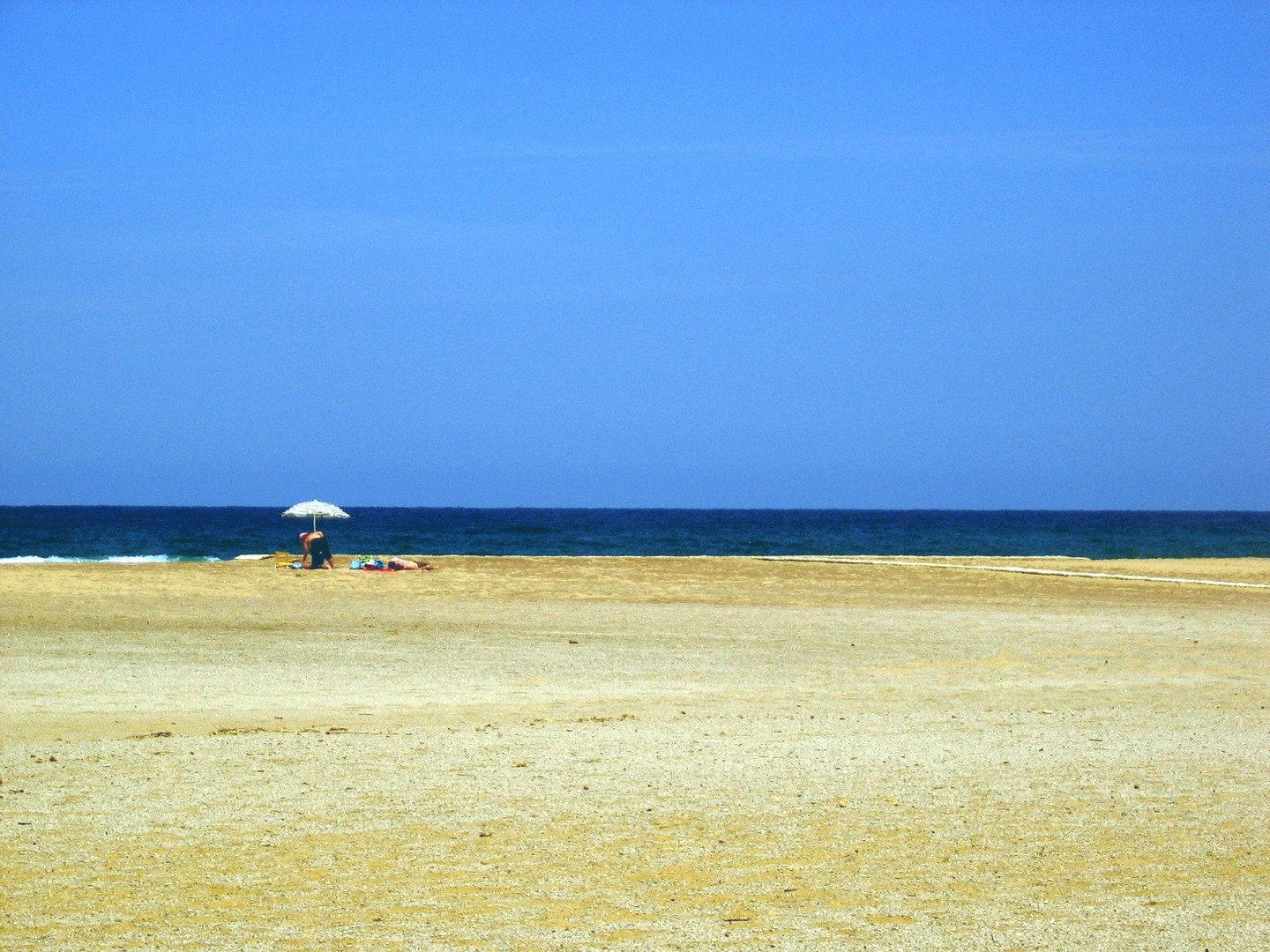 allein am strand