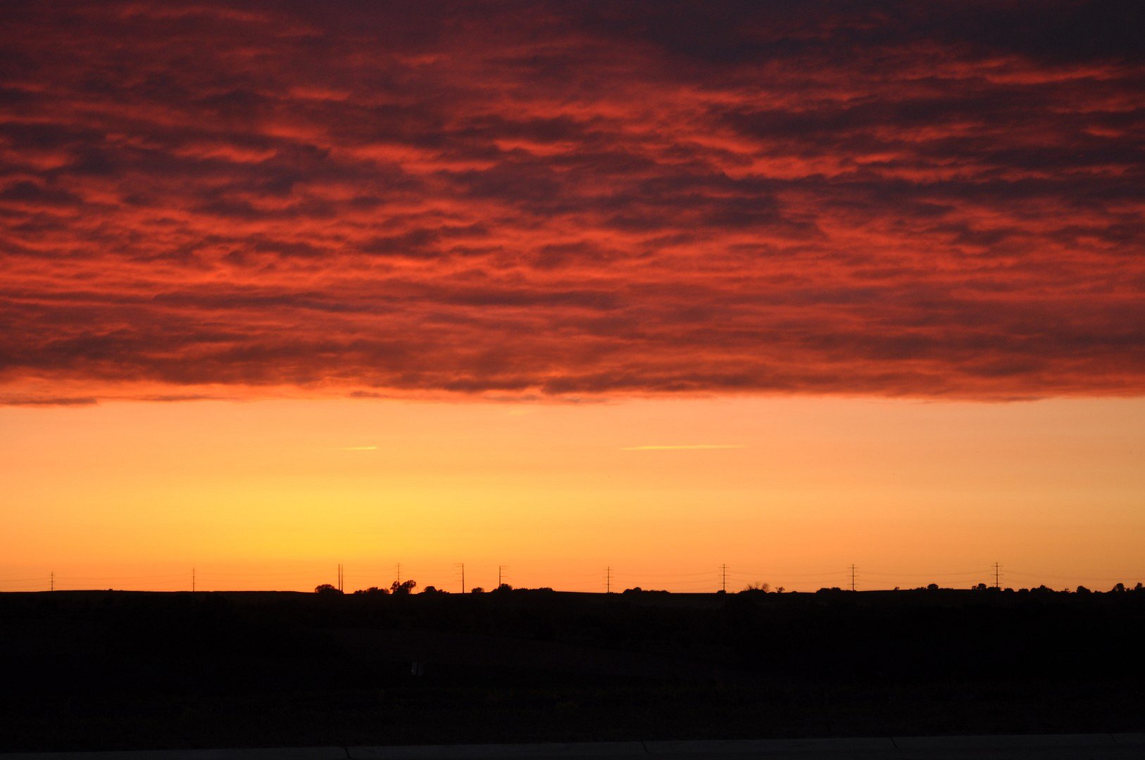 Nebraska summer sunset