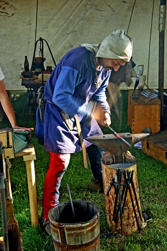 Schmied beim MA Fest in Diedersdorf