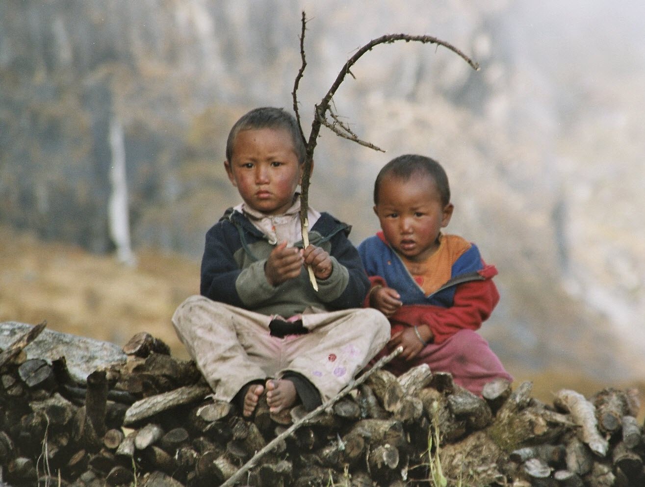 Children in Langtang, Nepal