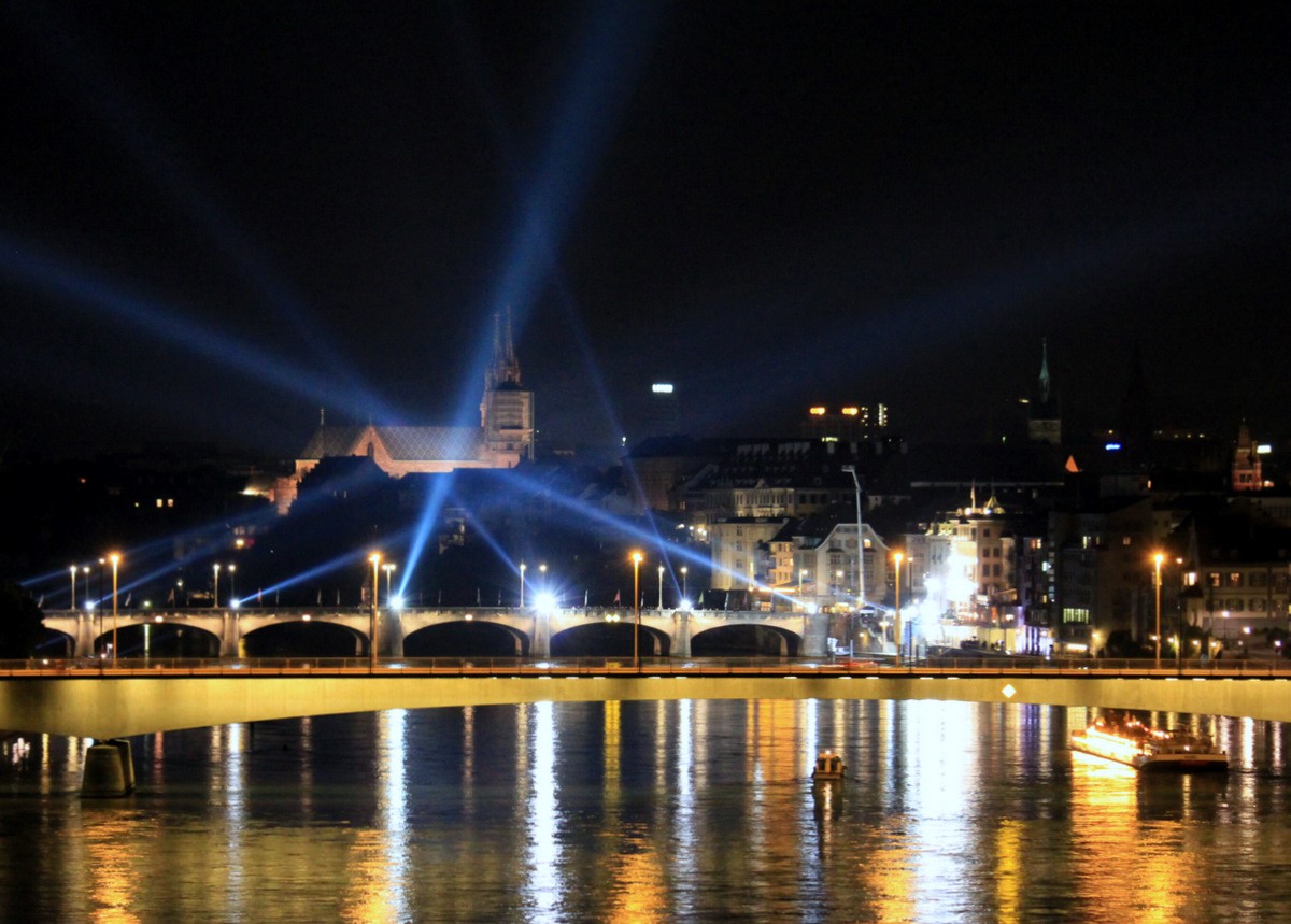 Basel, das Münster im Scheiwerferlicht