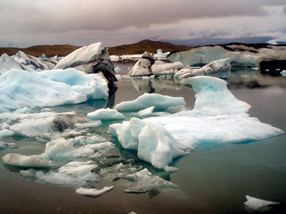 Gletscher Eis