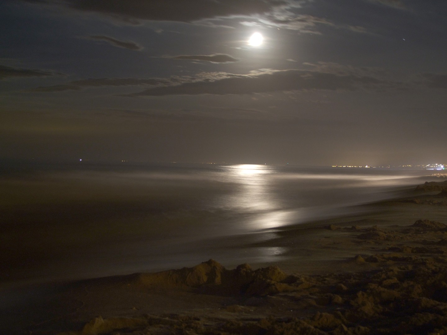 Plage de nuit