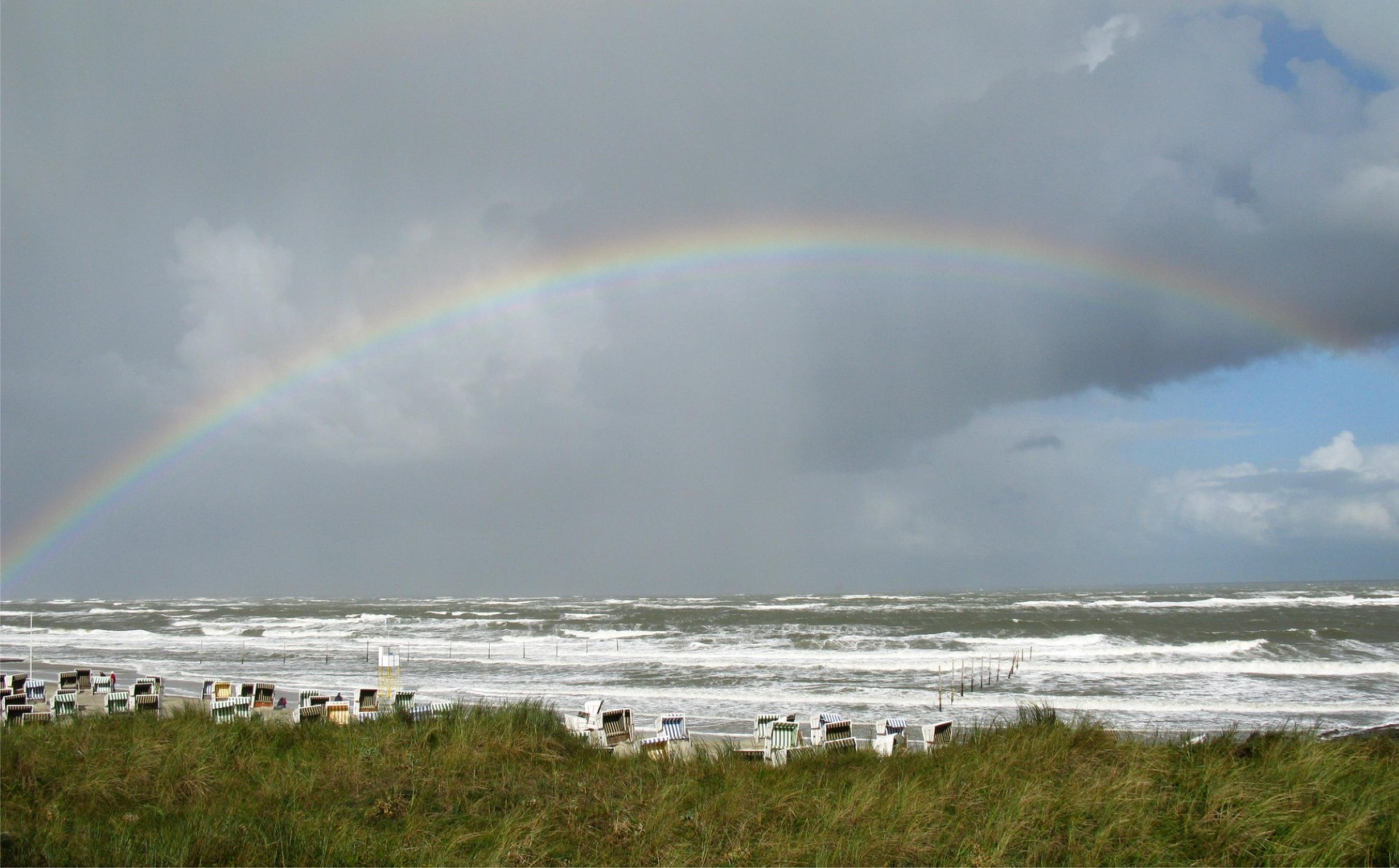 Regenbogen über der Nordsee