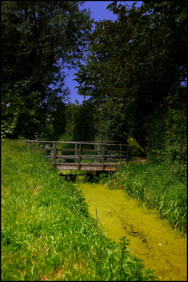 Bridge over a ditch