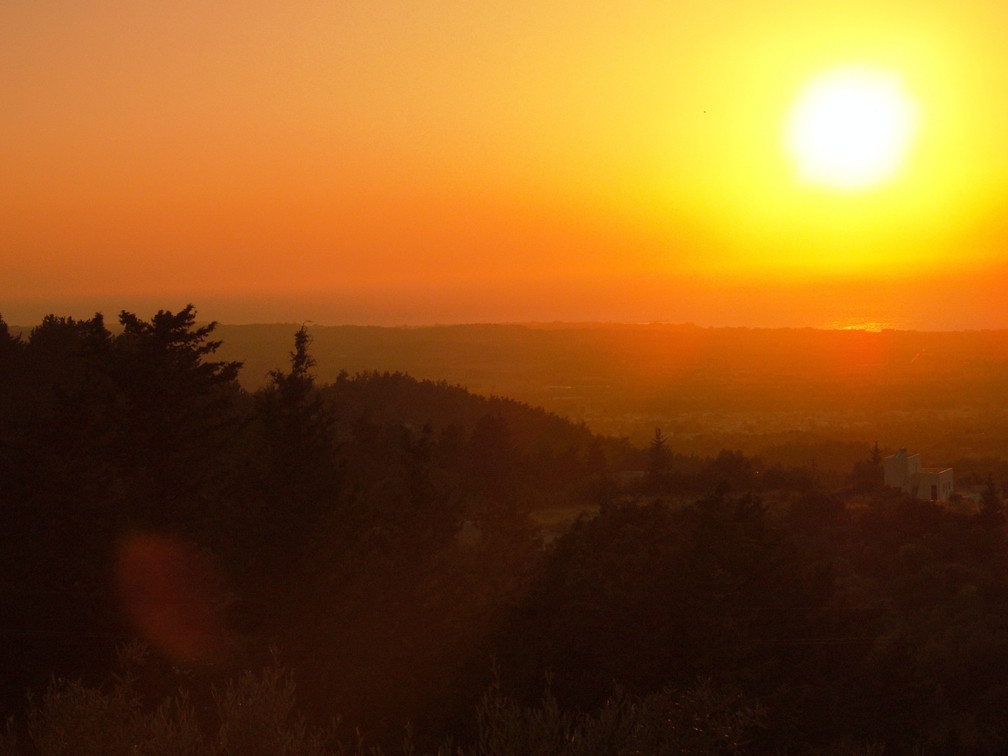 Ondergaande zon