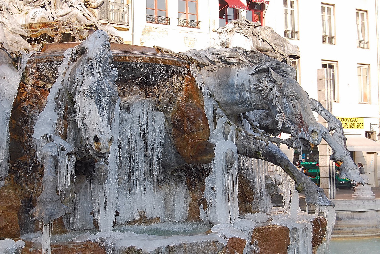 Fontaine gelée.