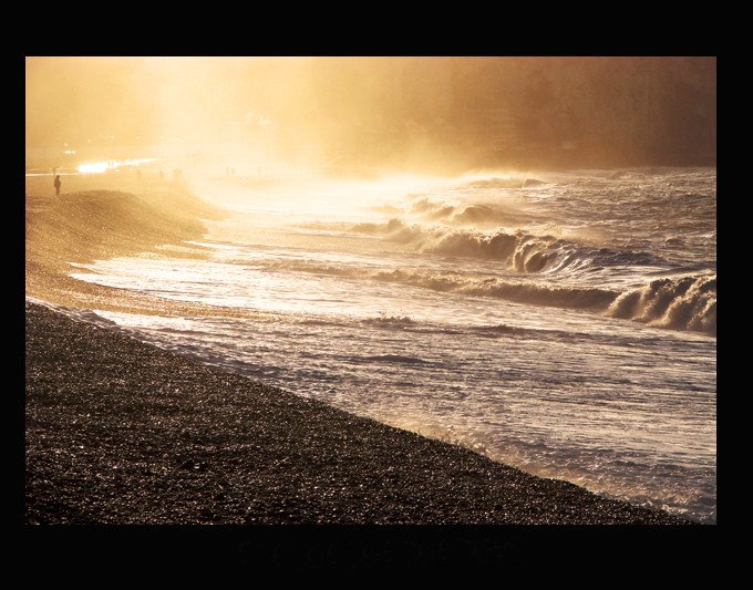 La plage de Dieppe France